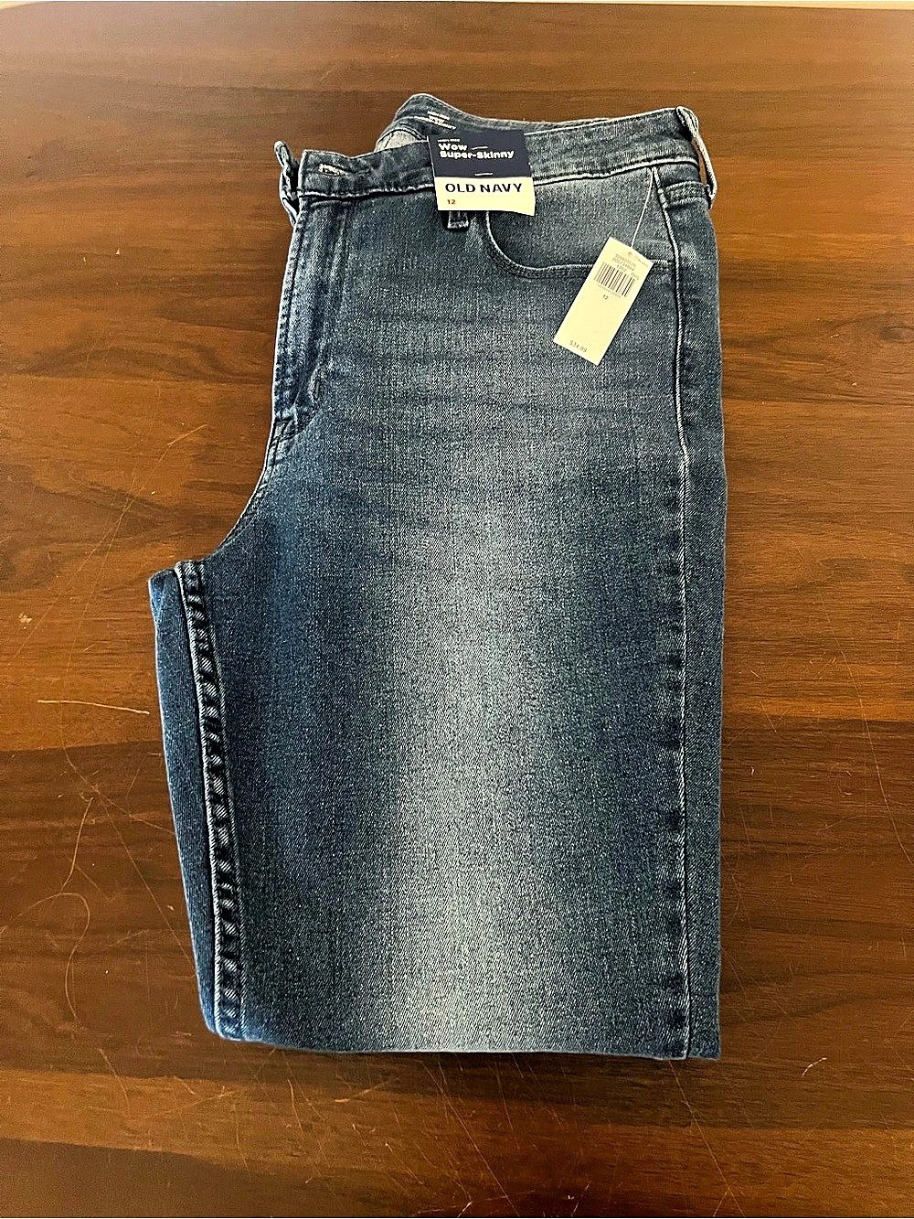 Old Navy Wow Super-Skinny High-Rise Jeans High-Rise Skinny Jeans in Blue Waist